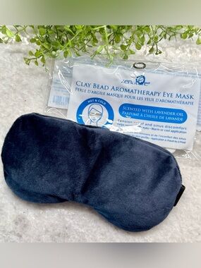 New Lavender Aromatherapy Eye Mask - Use Warm or Cool for Tension & Sinus Relief